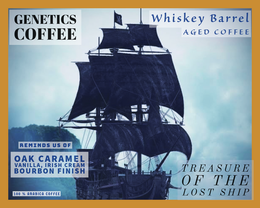 Treasure of the lost ship - whiskey barrel aged coffee