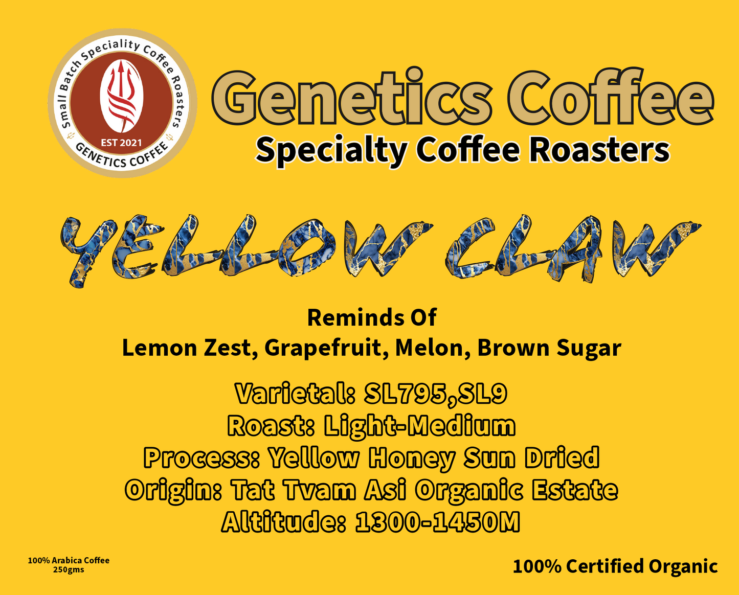 Yellow Claw - Organic Yellow Honey